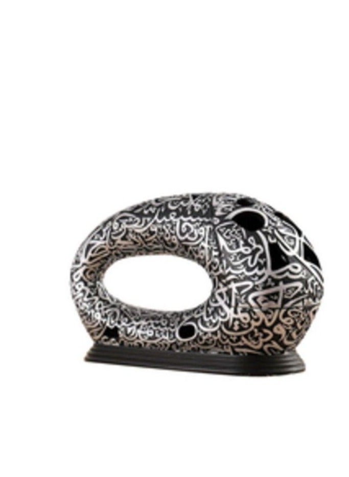 بخور بخور برنر مبخرہ عود برنر میوزیم آف دی فیوچر سلور، بلیک کلر - Image 4